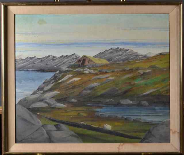 Appraisal: Attb Charles Rosen Oil Painting On BoardPainted to depict a