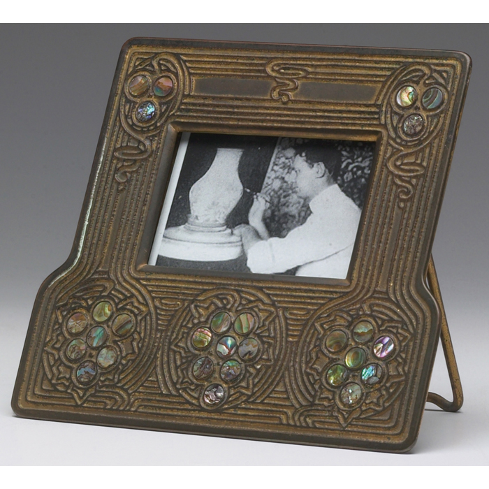 Appraisal: Nice Tiffany Studios frame Abalone pattern