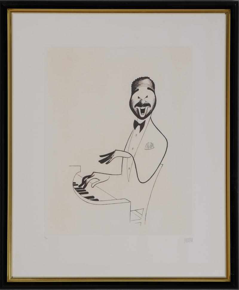 Appraisal: AL HIRSCHFELD - ''BOBBY SHORT'' Etching on paper signed lower