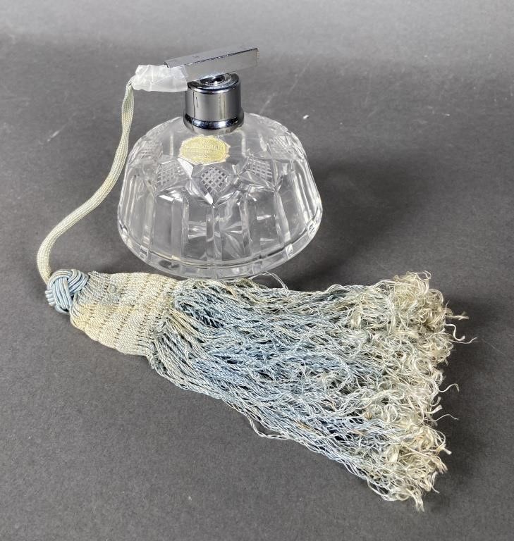 Appraisal: Vintage cut crystal Echt Bleikristall Handgeschliffen perfume bottle with light