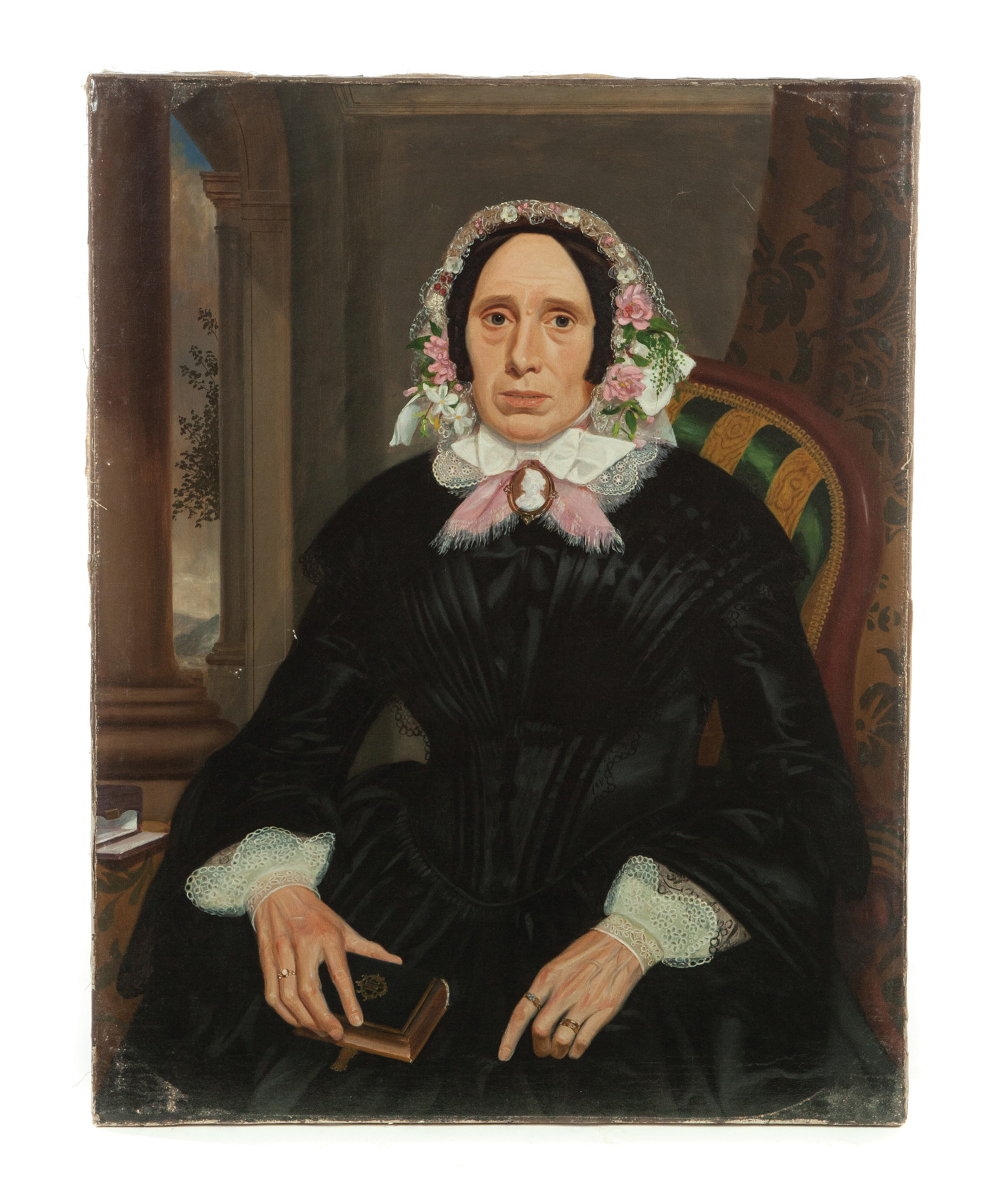 Appraisal: BEAUTIFULLY EXECUTED PORTRAIT OF A VICTORIAN GENTLE WOMAN American mid