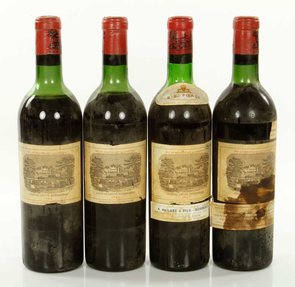 Appraisal: - Bottles Chateau Lafite Rothschild Four bottles of Chateau Lafite