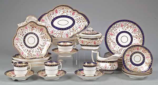 Appraisal: A Coalport Porcelain Partial Dessert and Tea Service c -