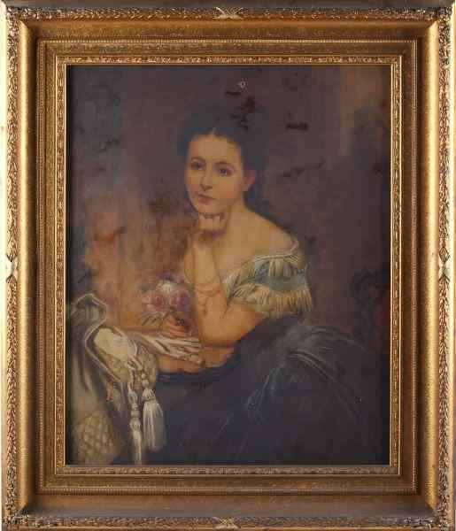 Appraisal: Portrait of Mrs Laura Klingle n e Tiernan painted by