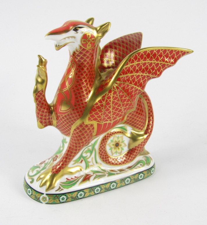 Appraisal: A Royal Crown Derby Imari porcelain paperweight modelled as the