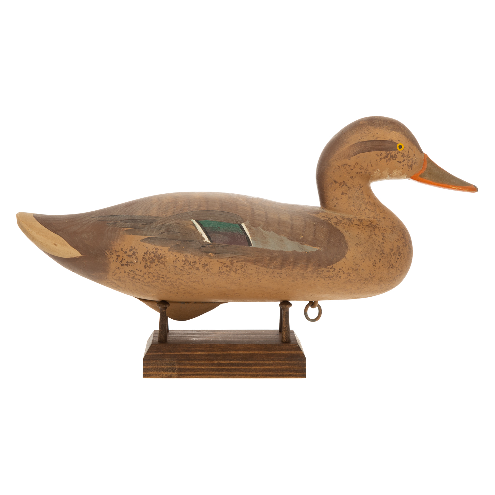 Appraisal: R MADISON MITCHELL DUCK DECOY Dated carved and painted wood