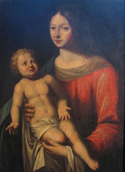 Appraisal: FOLLOWER OF JEAN TASSEL french - VIRGIN AND CHILD Oil