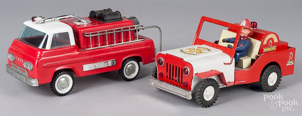 Appraisal: Nylint pressed steel Fire Pumper Nylint pressed steel No Suburban