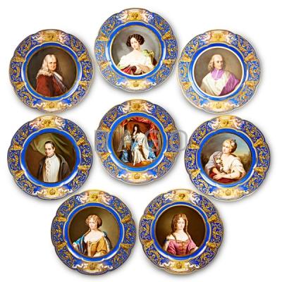 Appraisal: SEVRES PORCELAIN CABINET PLATES Condition Report