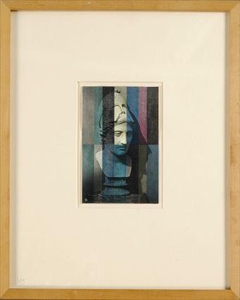 Appraisal: PAUL LASTER b CONTRAST OF FORMS Transparent tape and print