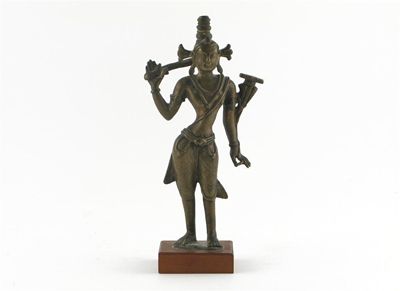 Appraisal: A Western Tibetan Ladakh standing figure of Manjusri holding a