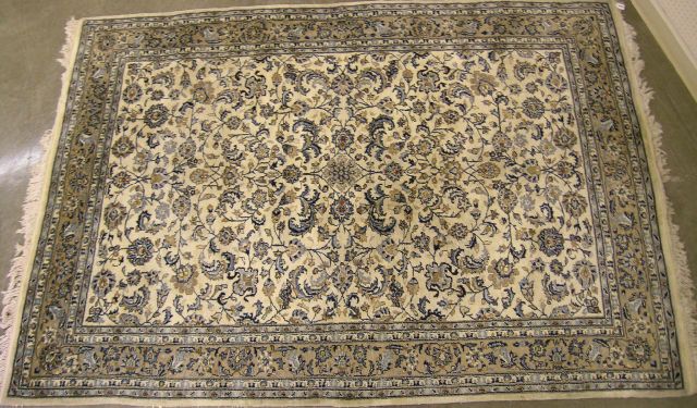 Appraisal: ' x ' Traditional Style Persian Rug with Cream Field