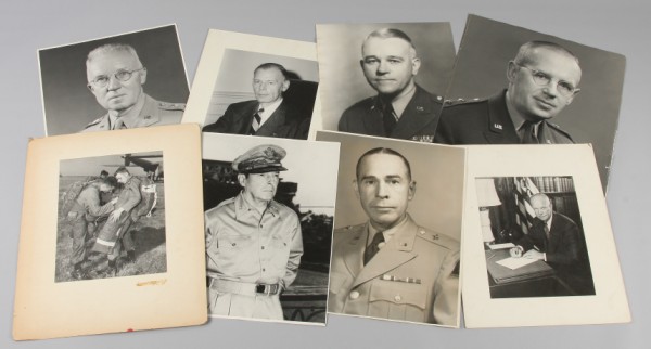 Appraisal: Grouping of photographic portraits of General J Lawton Collins taken