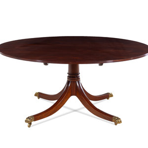 Appraisal: A Regency Style Mahogany Circular Dining Table William Tillman th