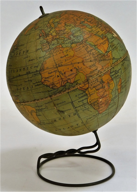 Appraisal: WEBER COSTELLO CO STUDENT'S DESK TERRESTRIAL GLOBE United States Early