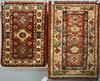 Appraisal: AREA MATS - Two Kazak NW Persia area mats -