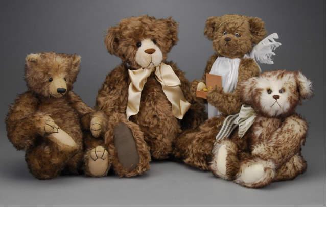 Appraisal: Lot Four Contemporary Artist Bears Includes Tippy by Citra Nagler