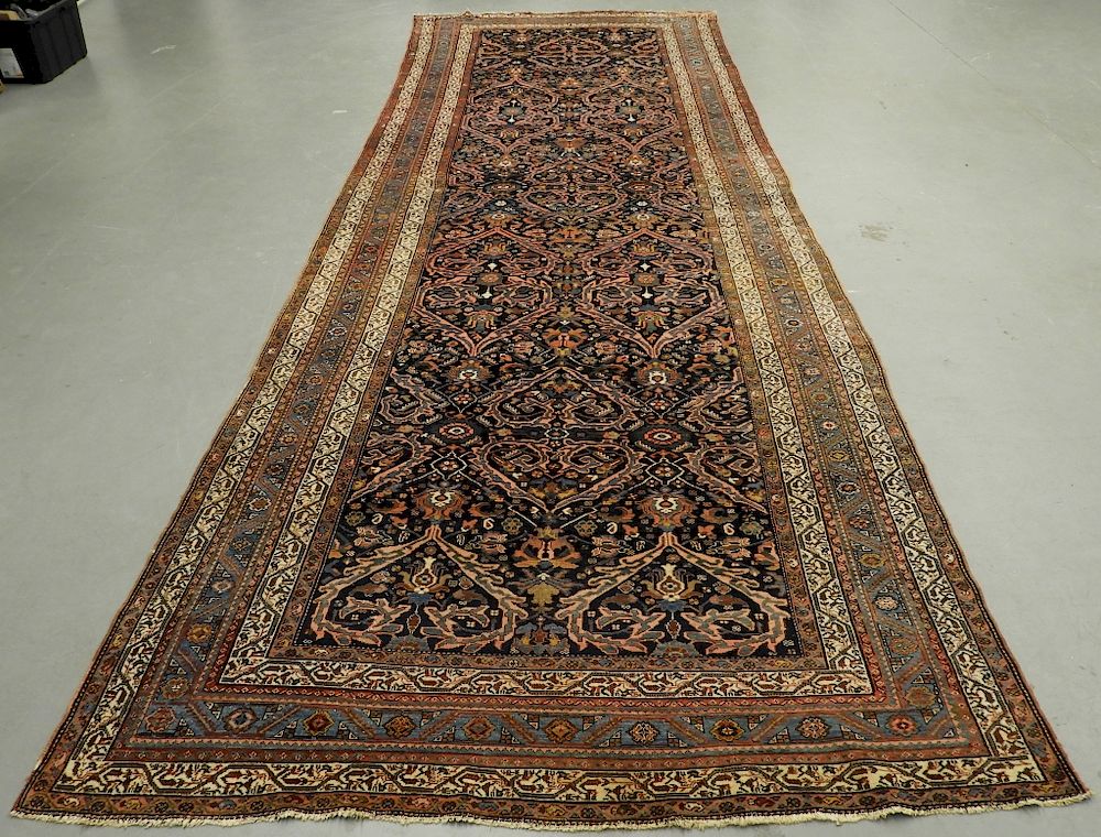 Appraisal: Antique Persian Fereghan Sarouk Carpet Rug Runner Persia Circa Allover