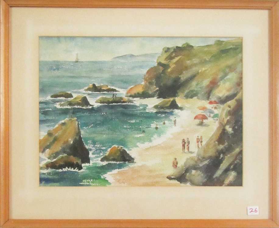 Appraisal: PELHAM GLASSFORD WATERCOLOR ON PAPER Washington D C California -