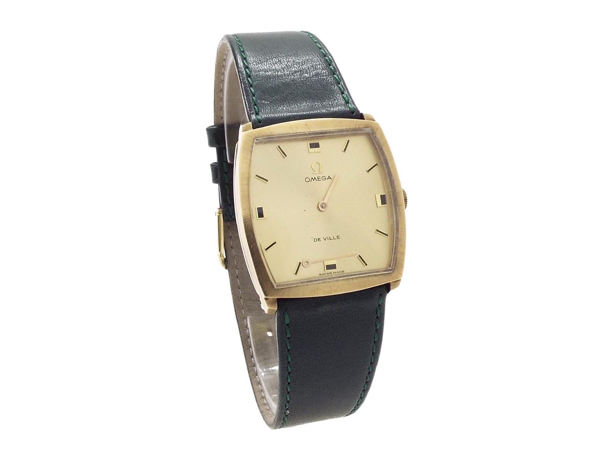 Appraisal: Omega De Ville ct gentleman's wristwatch London the gilt dial