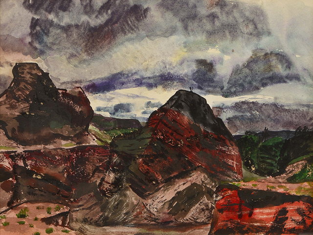 Appraisal: Carel Weight British - Slag Heaps Waleswatercolour black ink and