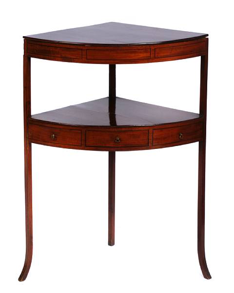 Appraisal: A Regency corner wash stand th century height in width