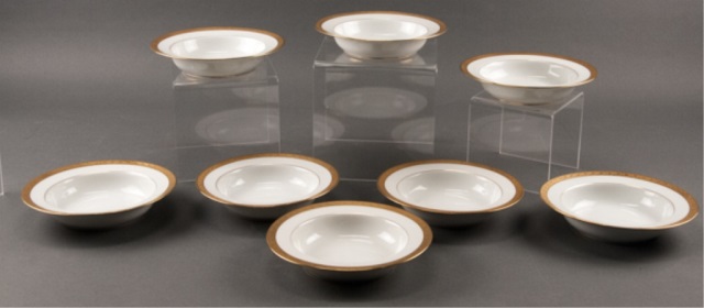 Appraisal: Eight Limoges Soup Bowls Charles Field Haviland GDA H x