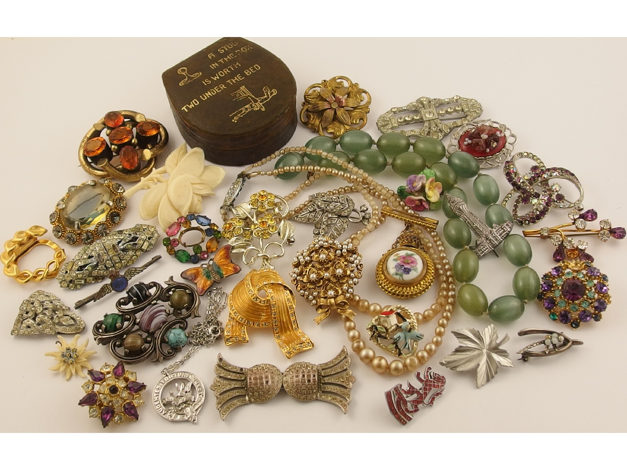 Appraisal: A collection of costume jewellery to include items by Sphinx