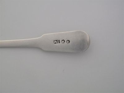 Appraisal: ALEXANDER STEWART A fiddle teaspoon script initials AJS - oz