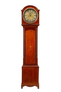 Appraisal: English Mahogany Inlaid Day Tall Case Clock English early th