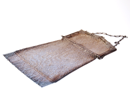 Appraisal: A Sterling Silver Princess Mary Mesh Bag by the Whiting