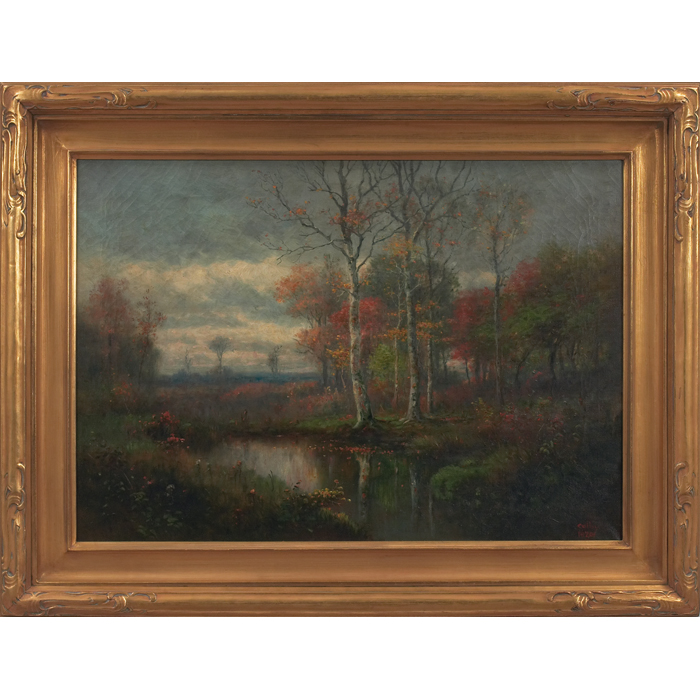 Appraisal: George Ernest Colby American - ''Landscape with Stream '' oil