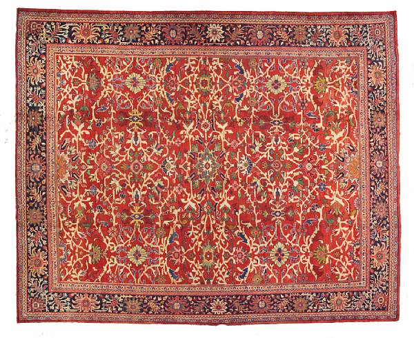 Appraisal: A Sultanabad carpet Central Perisa late th century size approximately