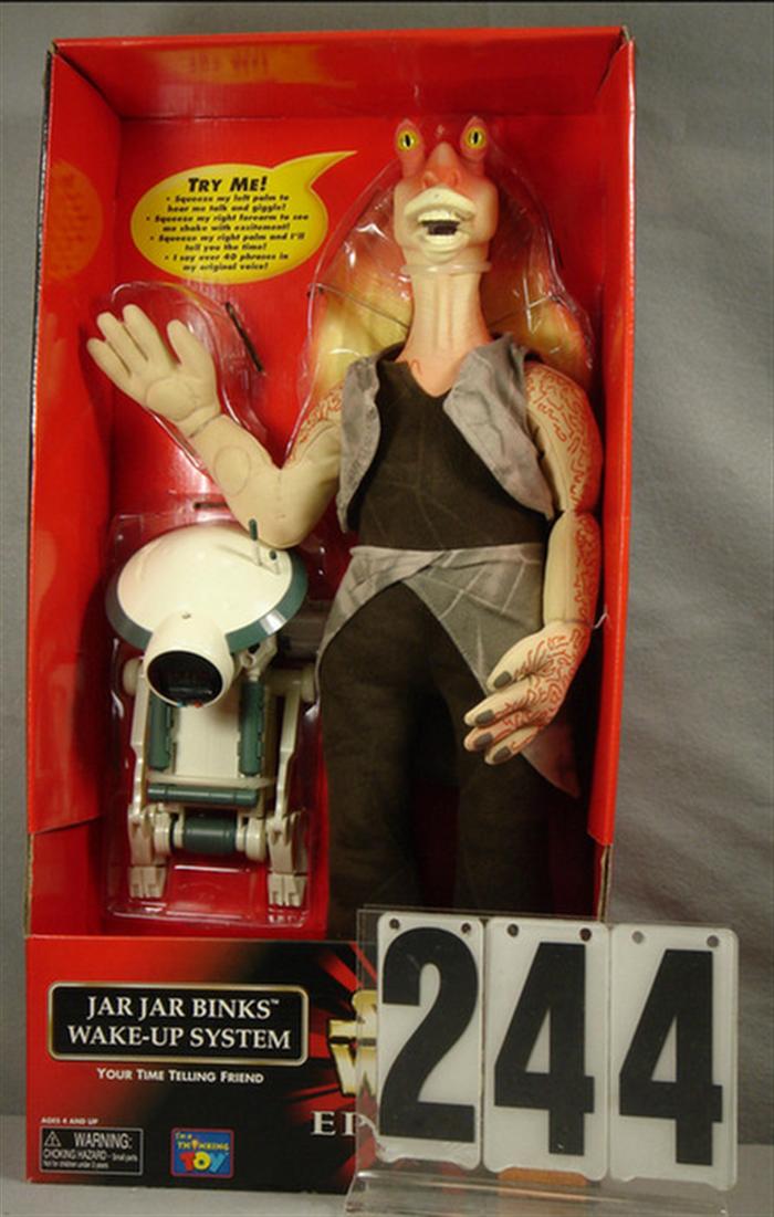 Appraisal: Star Wars Jar jar binks Wake up System figure mint