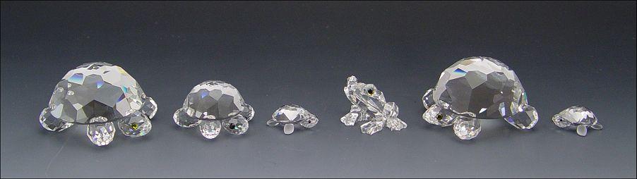 Appraisal: SWAROVSKI CRYSTAL ''ENDANGERED SPECIES'' Small Turtle retired '' two Large