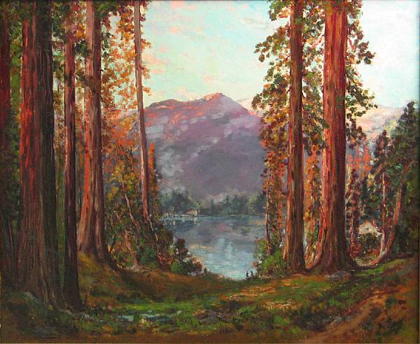 Appraisal: Sidney Tilden Dakin American - Fallen Leaf Lake California signed