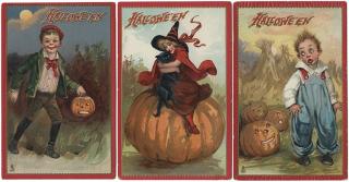 Appraisal: Seven Halloween Postcards Raphael Tuck Series No Saxony s Colorfully