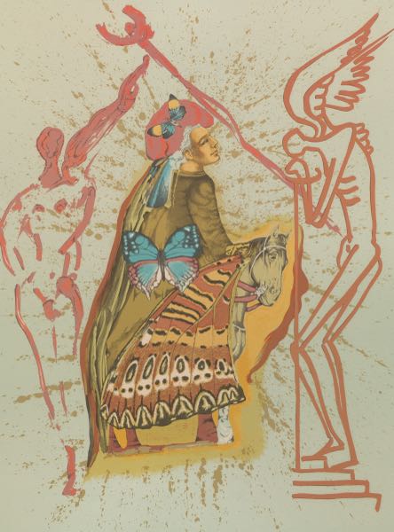 Appraisal: SALVADOR DALI SPANISH - x plate x paper Pilgrim's Journey