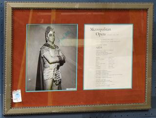 Appraisal: lot of Framed autographed opera playbills lot of Framed autographed