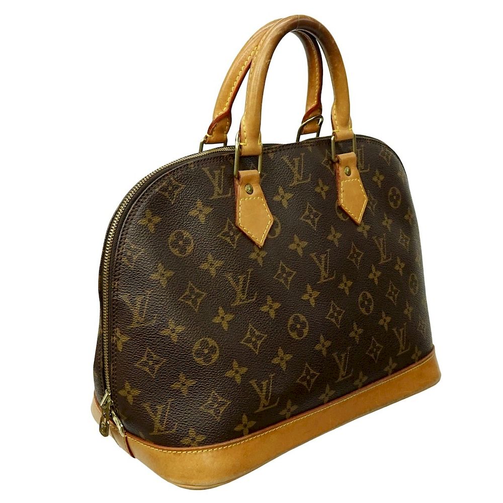 Appraisal: Louis Vuitton Brown Canvas Monogram Alma PM Louis Vuitton Brown