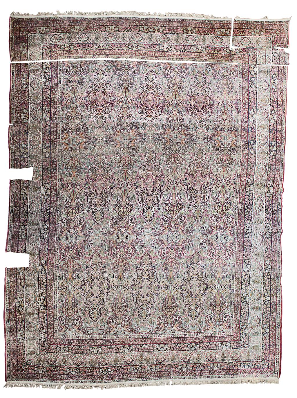 Appraisal: LARGE KIRMAN CARPET SOUTHEAST PERSIA LATE TH EARLY TH CENTURY