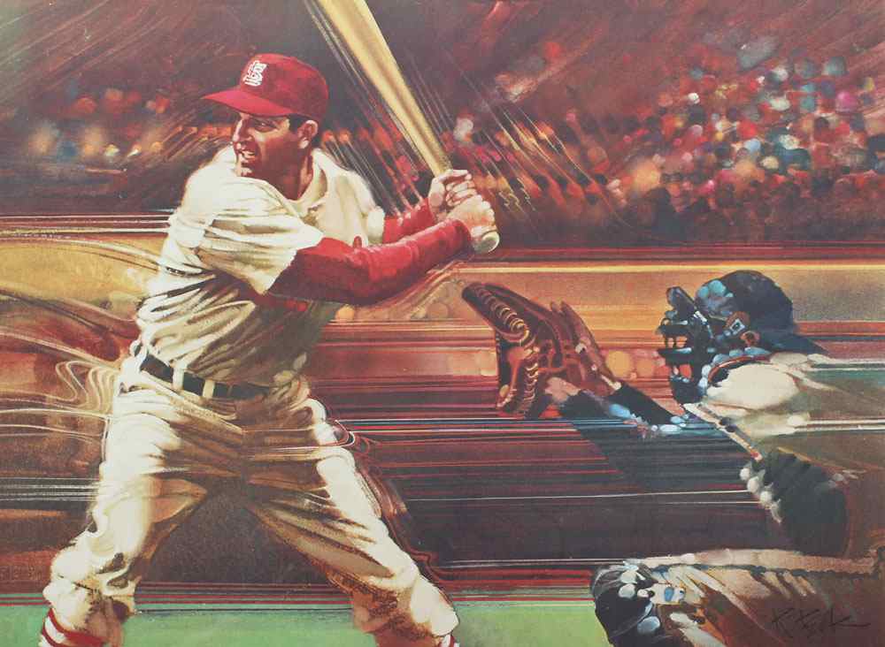 Appraisal: LIVING LEGENDS LITHOGRAPH OF STAN MUSIAL FOR SPORTS ILLUSTRATED Sight