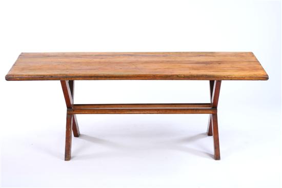 Appraisal: PROVINCIAL FARM TABLE Early th century probably Canadian Possibly spruce