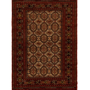 Appraisal: A Bokhara Wool Rug Mid- th Century feet inches x