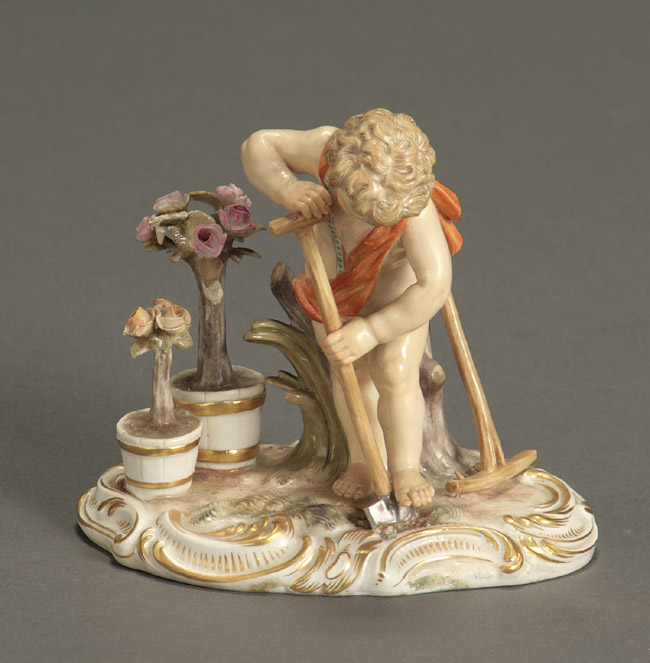 Appraisal: Meissen Allegorical Figure of Earth Late th-Early th Century Modeled