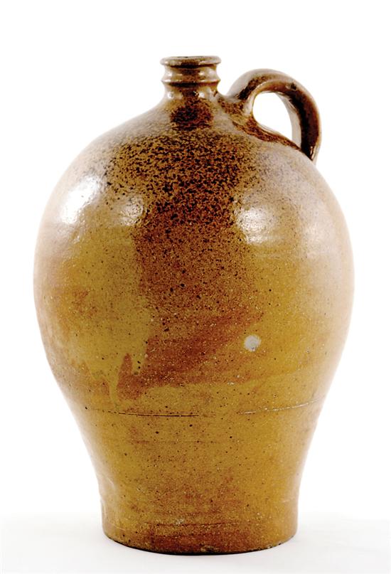 Appraisal: Southern stoneware jug Pottersville Edgefield District South Carolina circa alkaline