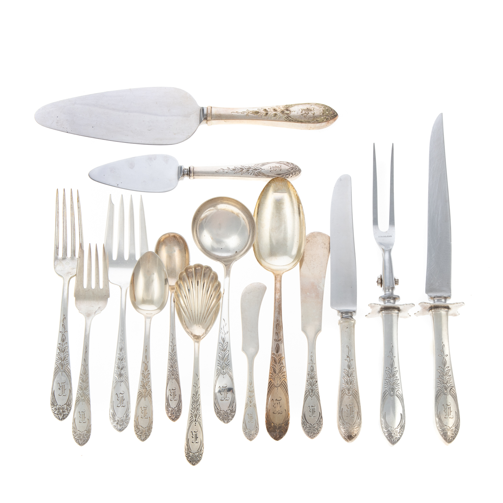 Appraisal: S KIRK SON INC STERLING PRIMROSE FLATWARE SERVICE Service for