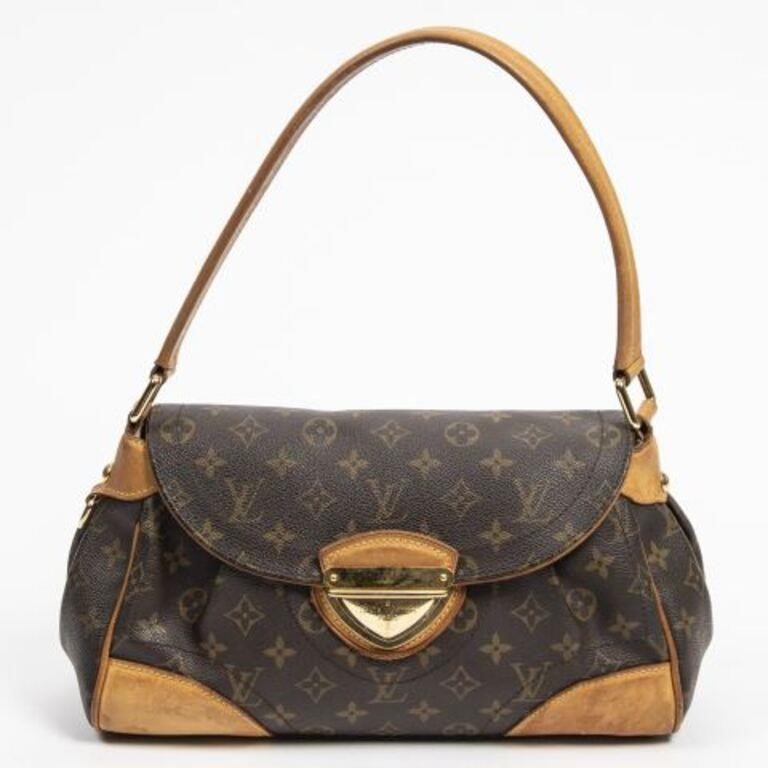 Appraisal: Louis Vuitton Beverly MM shoulder bag in brown monogram coated