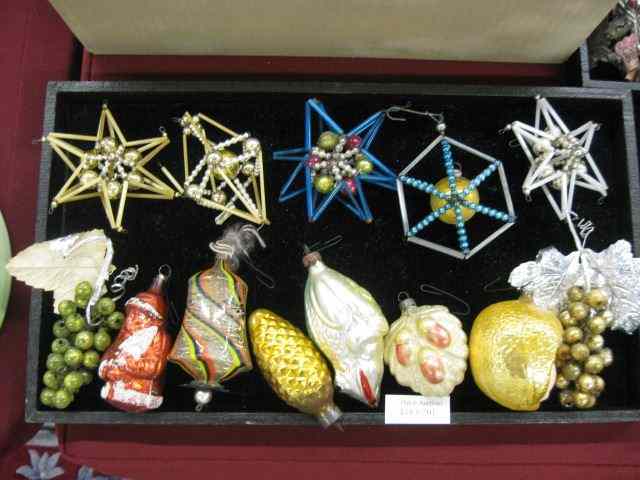 Appraisal: Old Christmas Ornaments figural more