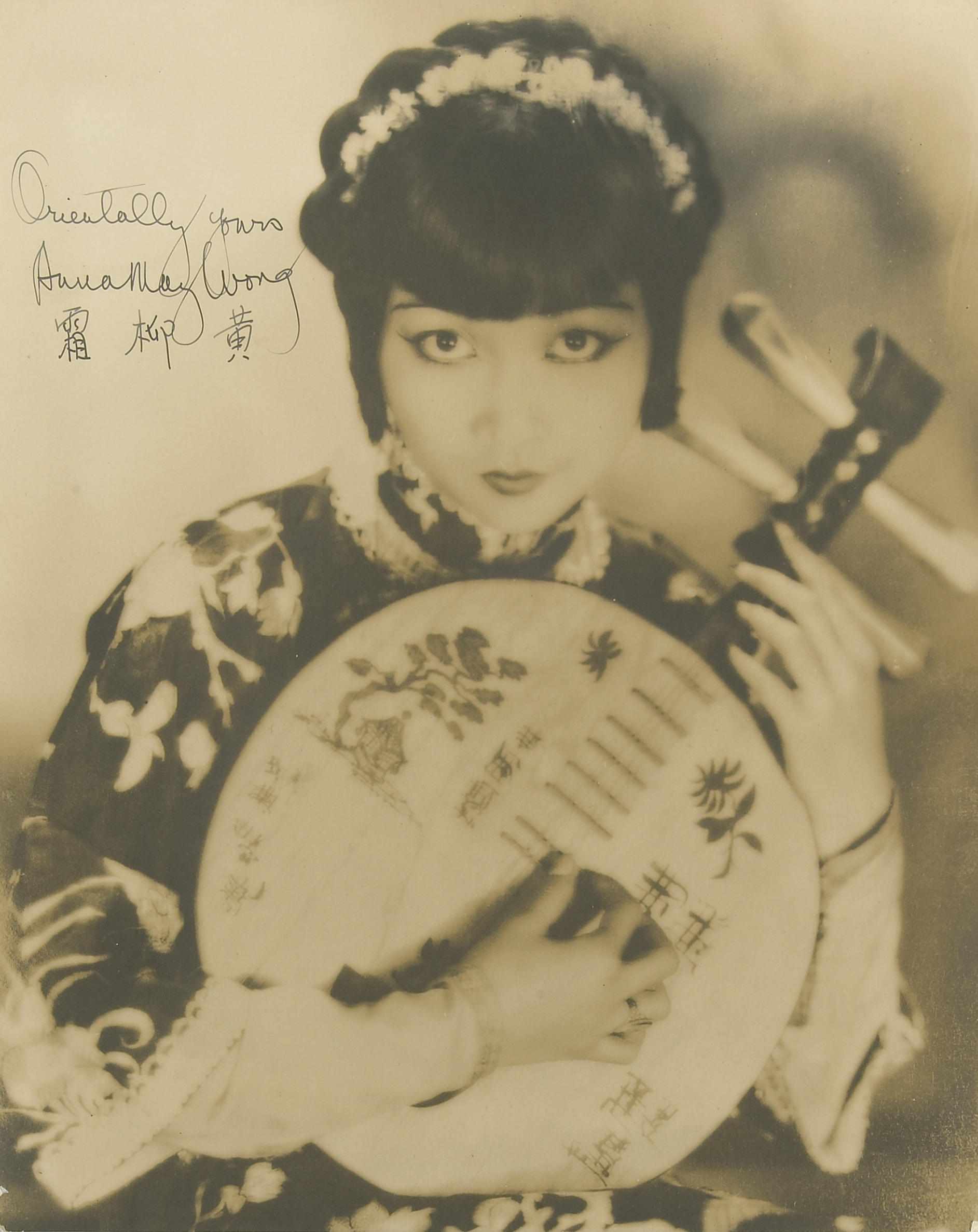 Appraisal: WONG ANNA MAY - Photographs Signed ''Anna May Wong'' in